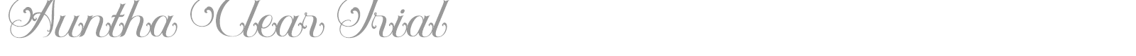 Auntha Clear font preview
